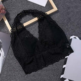 Lace Bras Bralette Sexy Halfter Bra Beach Suit Female Plus Size Women Backless Wirefree Underwear Crop Lingerie Brassiere