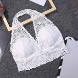 Lace Bras Bralette Sexy Halfter Bra Beach Suit Female Plus Size Women Backless Wirefree Underwear Crop Lingerie Brassiere