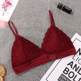 1/2PCS French Style Bralette Seamless Deep V Lace Bra Wireless Thin Underwear Sexy Lingerie Soft Bras For Women Hot