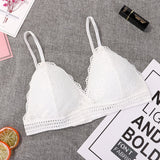 1/2PCS French Style Bralette Seamless Deep V Lace Bra Wireless Thin Underwear Sexy Lingerie Soft Bras For Women Hot