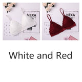 1/2PCS French Style Bralette Seamless Deep V Lace Bra Wireless Thin Underwear Sexy Lingerie Soft Bras For Women Hot