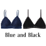 1/2PCS French Style Bralette Seamless Deep V Lace Bra Wireless Thin Underwear Sexy Lingerie Soft Bras For Women Hot
