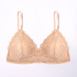 1/2PCS French Style Bralette Seamless Deep V Lace Bra Wireless Thin Underwear Sexy Lingerie Soft Bras For Women Hot