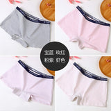 Rusanranz 4PCS Stripped Women Underwear Cotton Sexy Girls Panties Briefs Intimates Lingerie For Women Fashion Designs