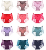 Sexy Lace Panties Women Underwear Briefs Nylon Silk for Ladies Bikini Transparent Lingerie M L XL XXL XXXL