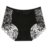 Sexy Lace Panties Women Underwear Briefs Nylon Silk for Ladies Bikini Transparent Lingerie M L XL XXL XXXL