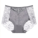 Sexy Lace Panties Women Underwear Briefs Nylon Silk for Ladies Bikini Transparent Lingerie M L XL XXL XXXL