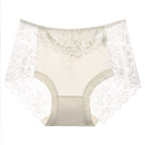 Sexy Lace Panties Women Underwear Briefs Nylon Silk for Ladies Bikini Transparent Lingerie M L XL XXL XXXL