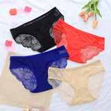 3 Pcs Ladies Lace Panties perspective Briefs women Underwear Panty Big size Intimates knickers underpants Size M L XL